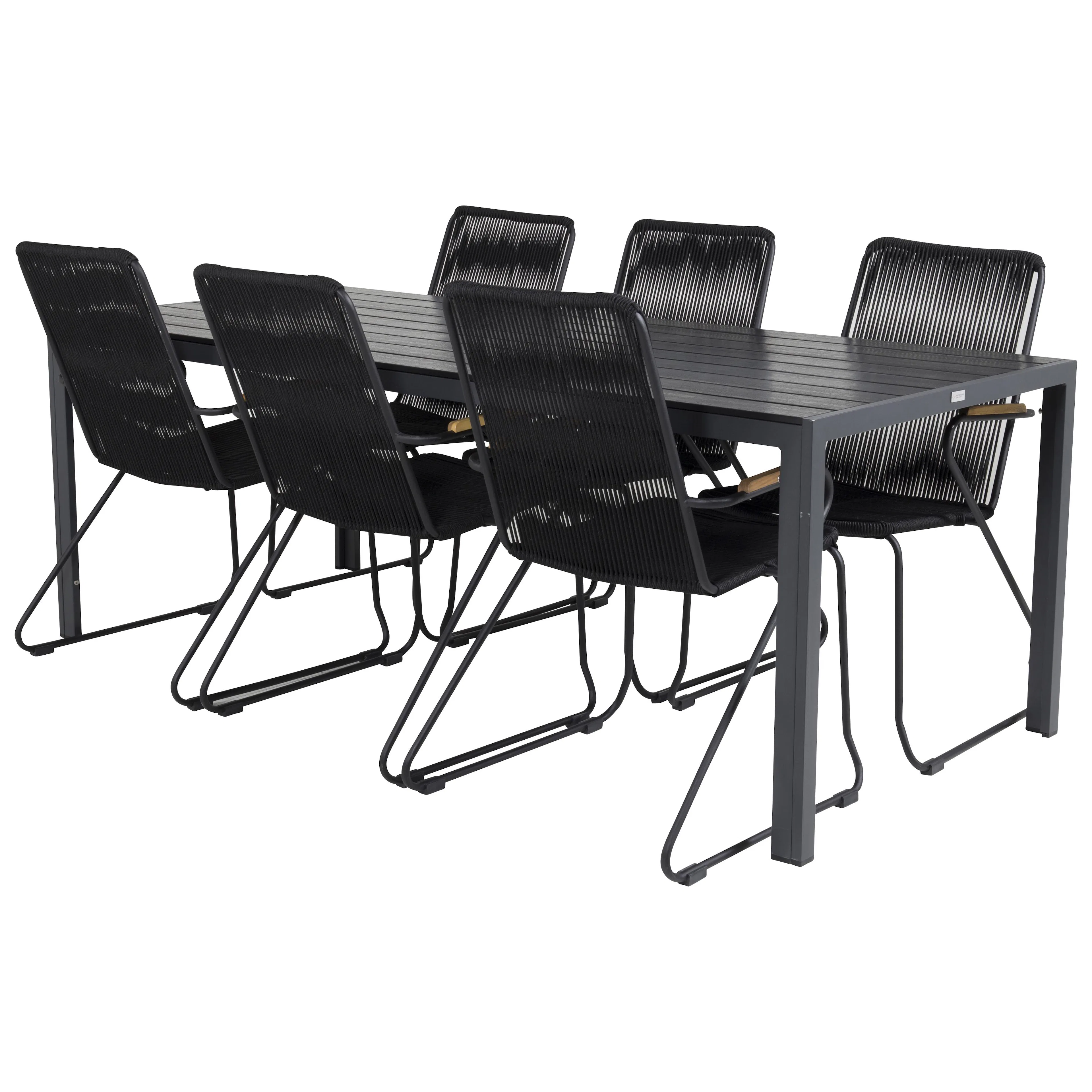 Matgrupp Utomhus Venture Home Bront 205 med 6 Berfin KarmTrädgårdsstolar