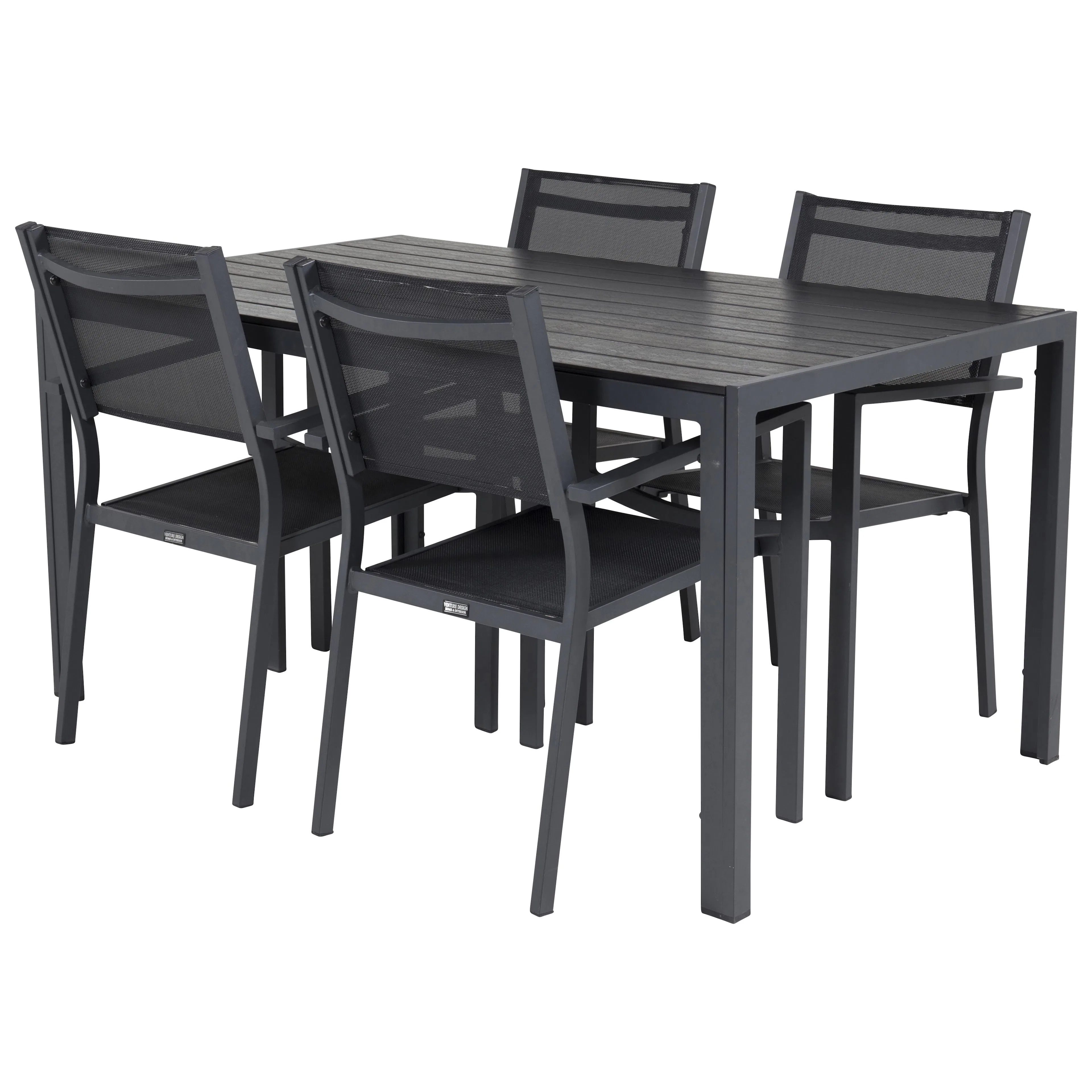 Matgrupp Utomhus Venture Home Bront 150 med 4 Copacabana KarmTrädgårdsstolar