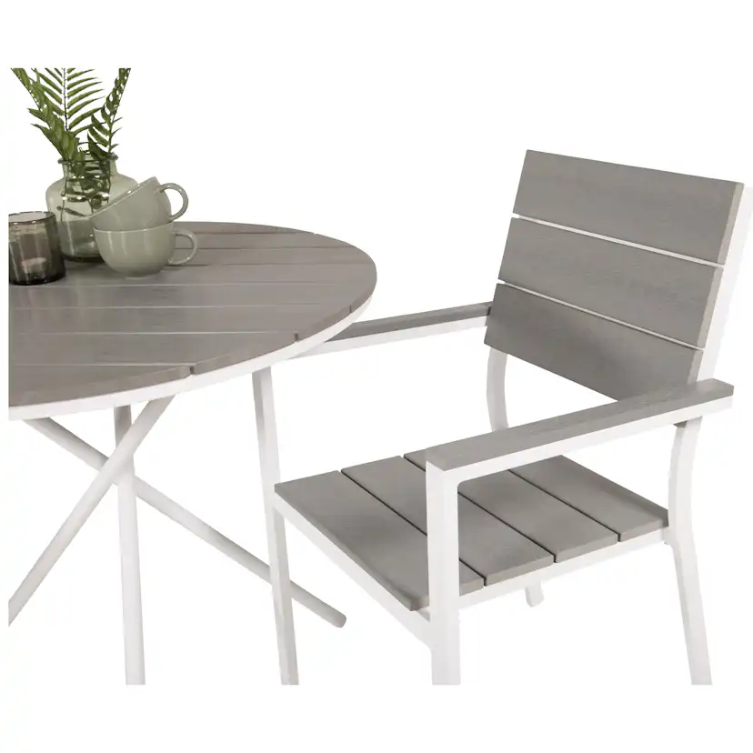 Cafégrupp Venture Home Pincy Ø 90 med 2 Lova Trädgårdsstolar Utomhus