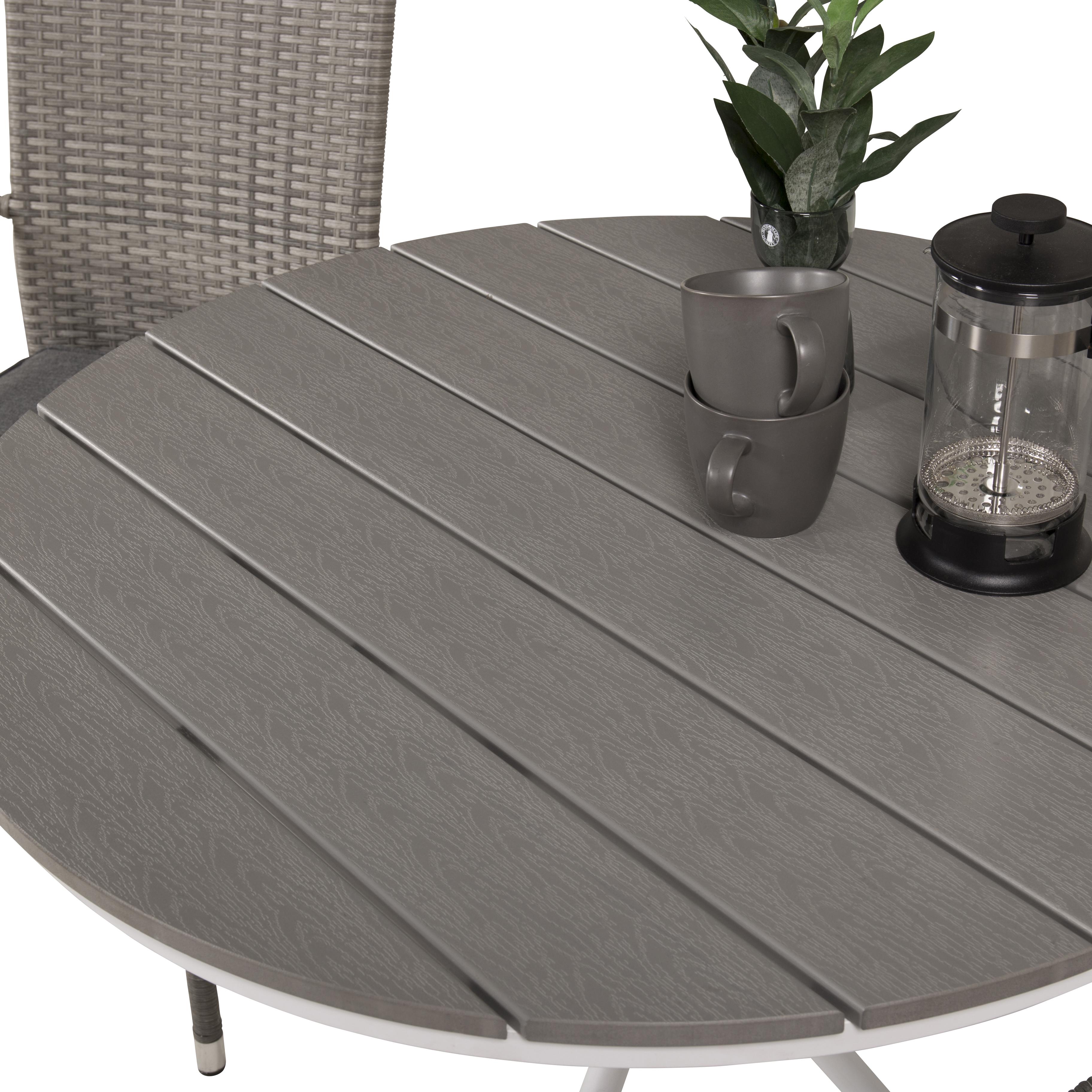 Cafégrupp Venture Home Parma med 2 Anna Trädgårdsstolar Utomhus