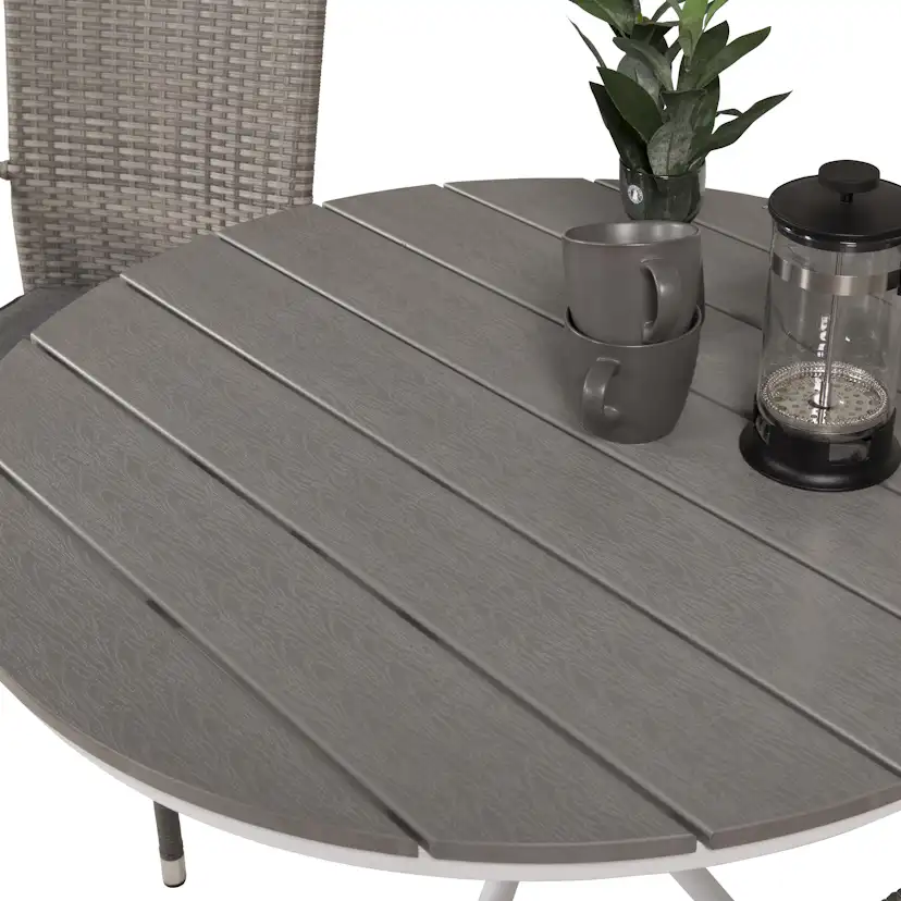 Cafégrupp Venture Home Parma med 2 Anna Trädgårdsstolar Utomhus