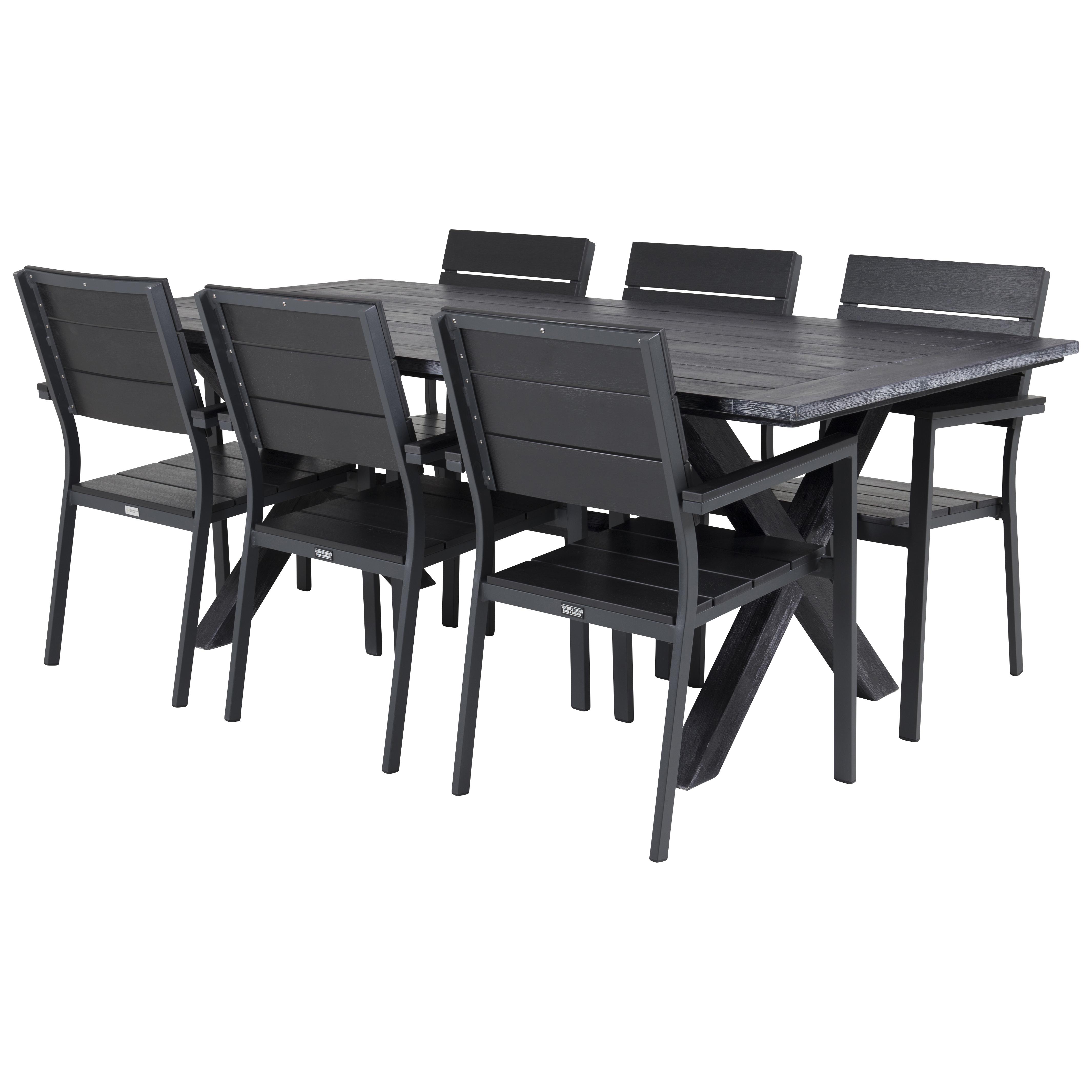 Matgrupp Venture Home Rossi 200 med 6 Lova Stolar