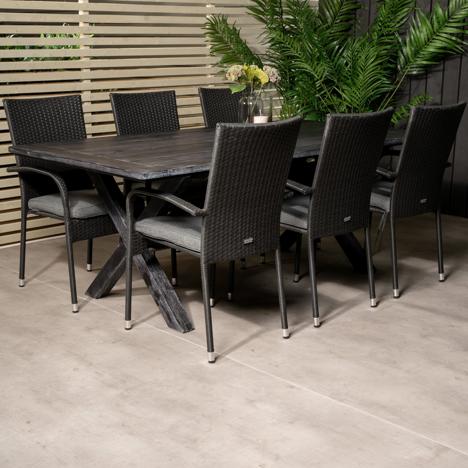 Matgrupp Venture Home Rossi 200 med 6 Asta Stolar