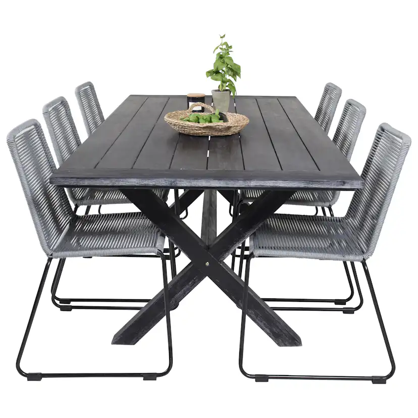 Matgrupp Venture Home Rossi 200 med 6 Leon Matstolar