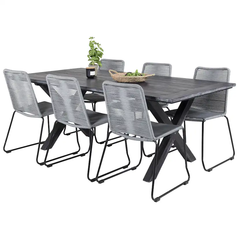 Matgrupp Venture Home Rossi 200 med 6 Leon Matstolar