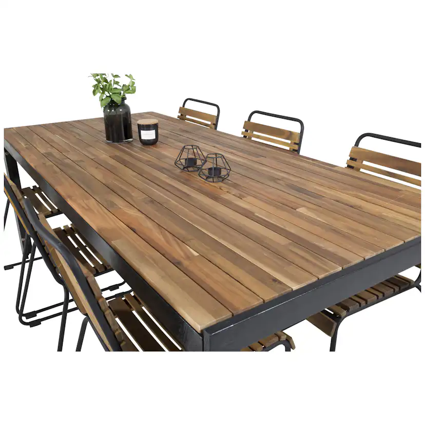 Matgrupp Utomhus Venture Home Berfin med 6 Trädgårdsstolar