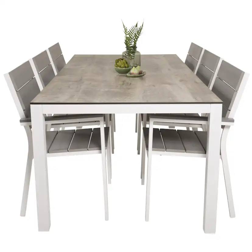 Matgrupp Utomhus Venture Home Lea 205 med 6 Lova Trädgårdsstolar