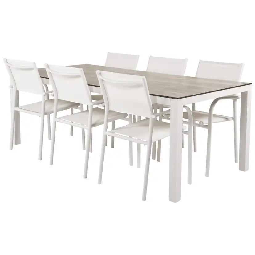 Matgrupp Venture Home Lea 205 med 6 Siri Matstolar