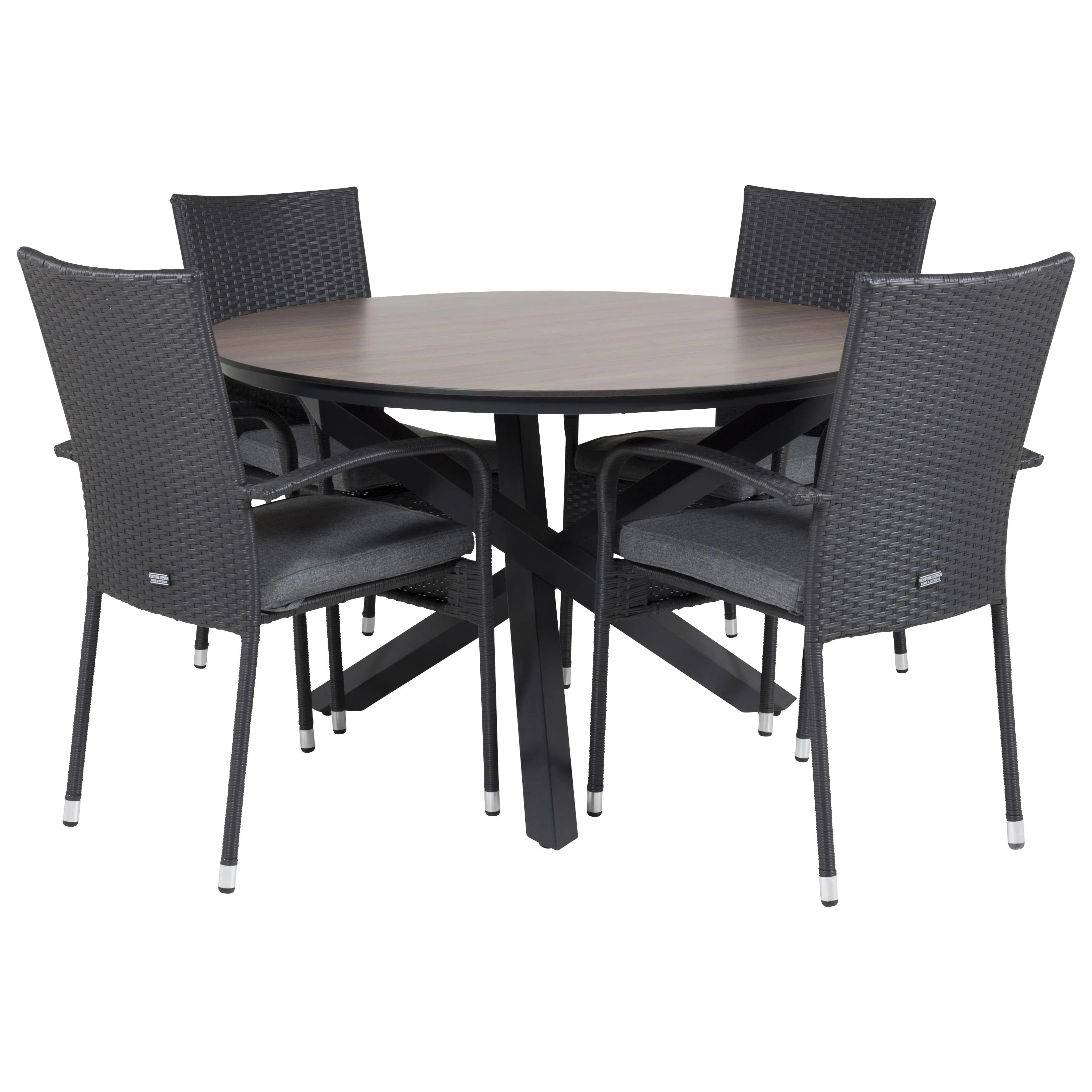 Matgrupp Venture Home Lea Ø 120 med 4 Asta Stolar