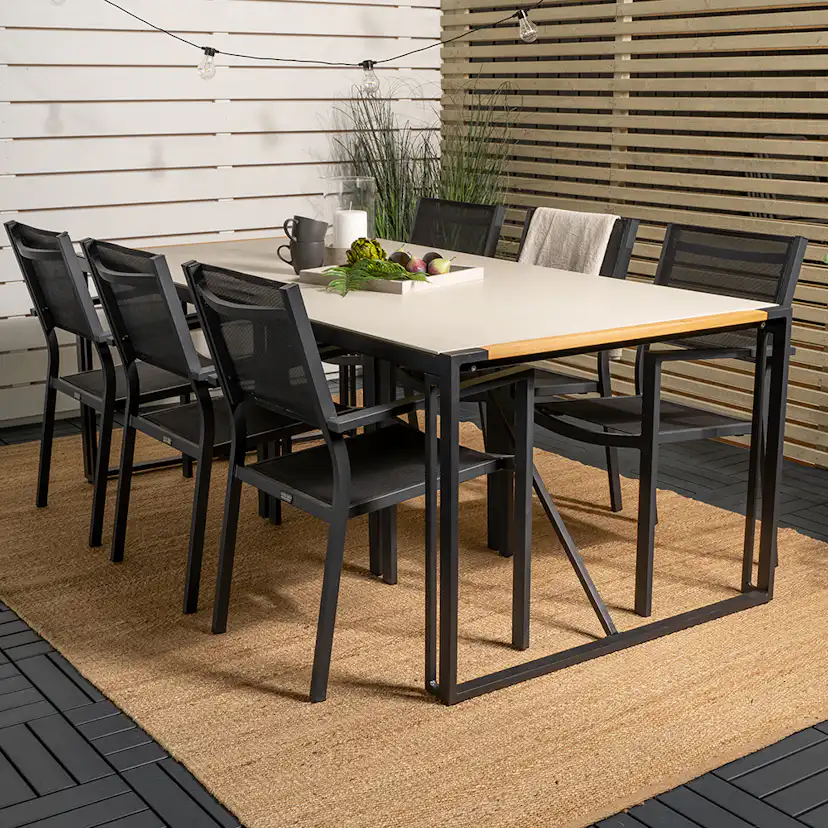 Matgrupp Venture Home Tilly 200 med 6 Copacabana Matstolar