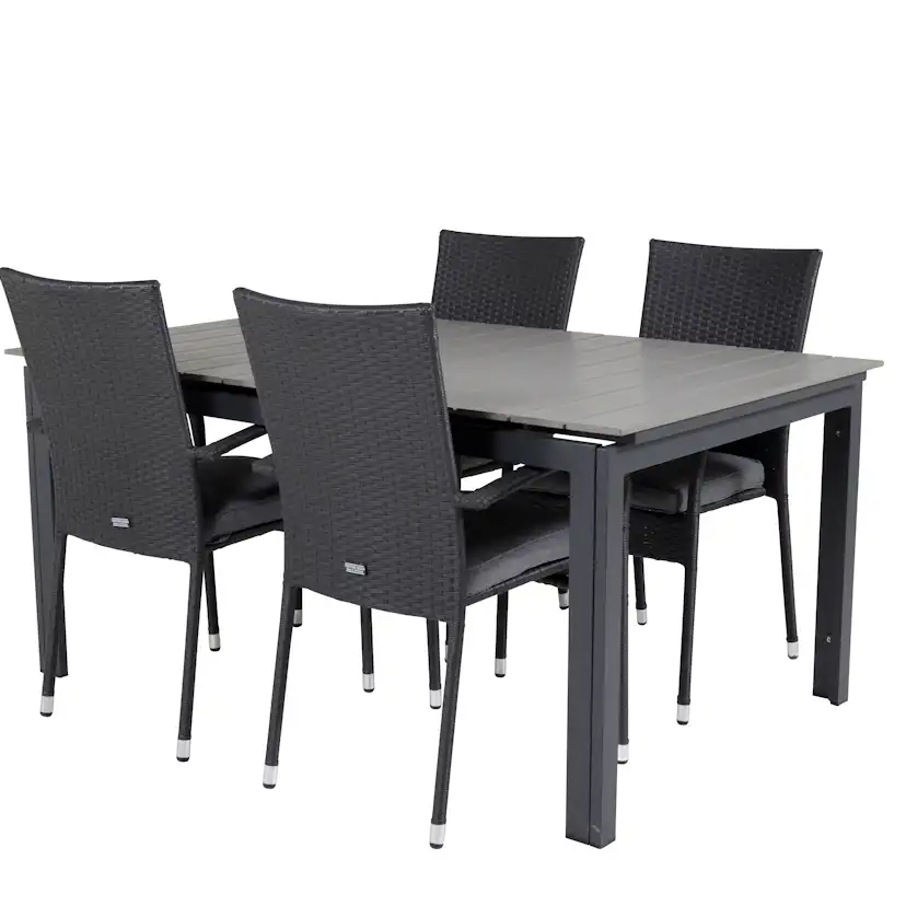 Matgrupp Venture Home Lova 160/240 med 4 Asta Stolar