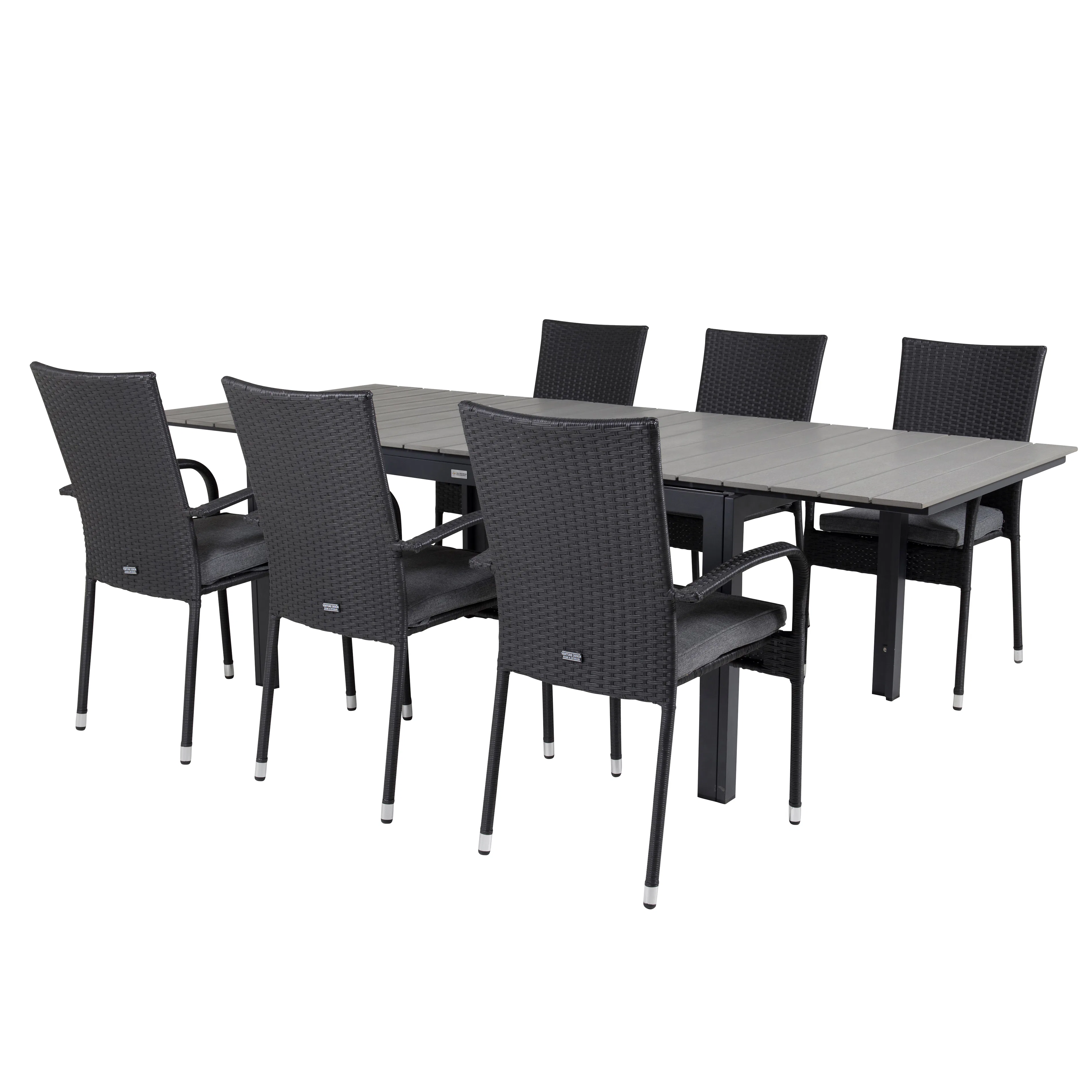 Matgrupp Venture Home Lova 160/240 med 6 Asta Stolar