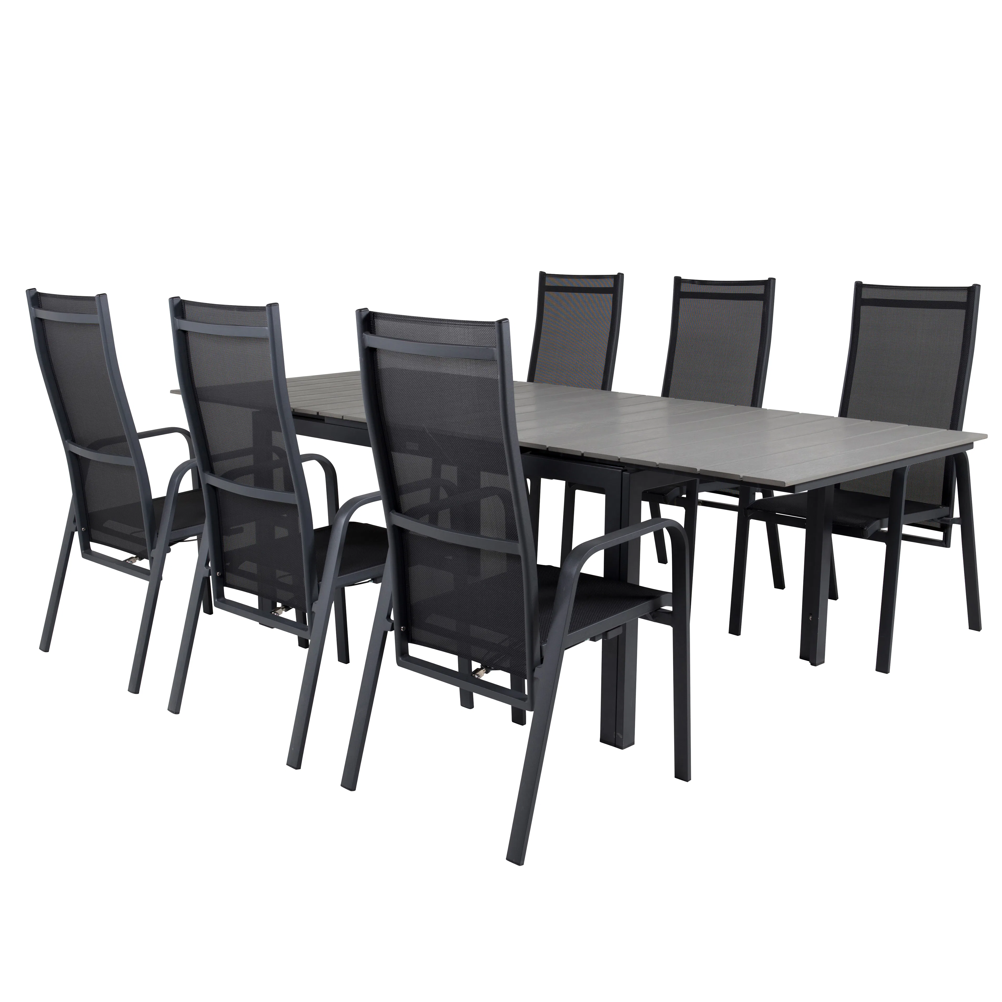 Matgrupp Venture Home Lova 160/240 med 6 Copacabana Stolar