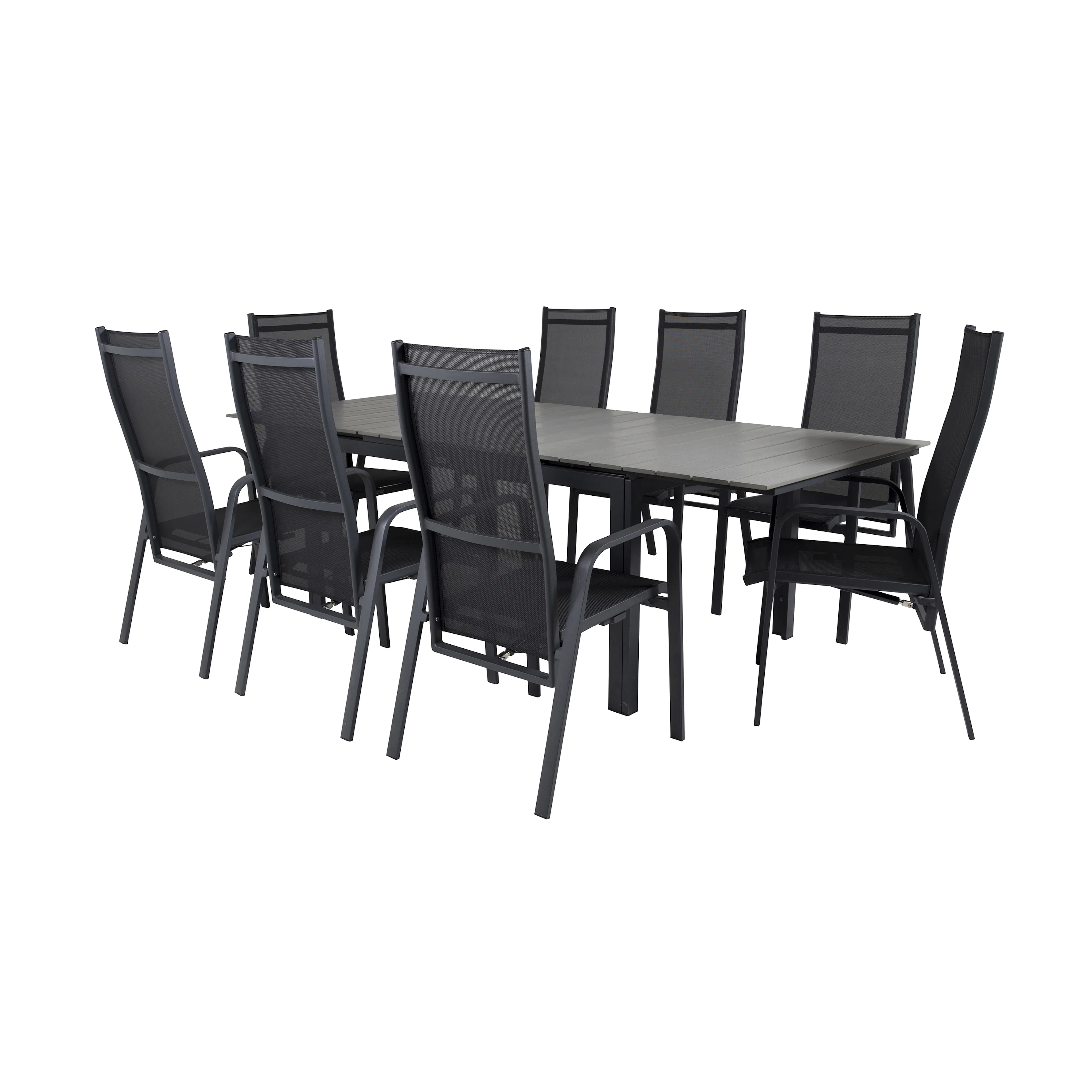 Matgrupp Venture Home Lova 160/240 med 8 Copacabana Stolar