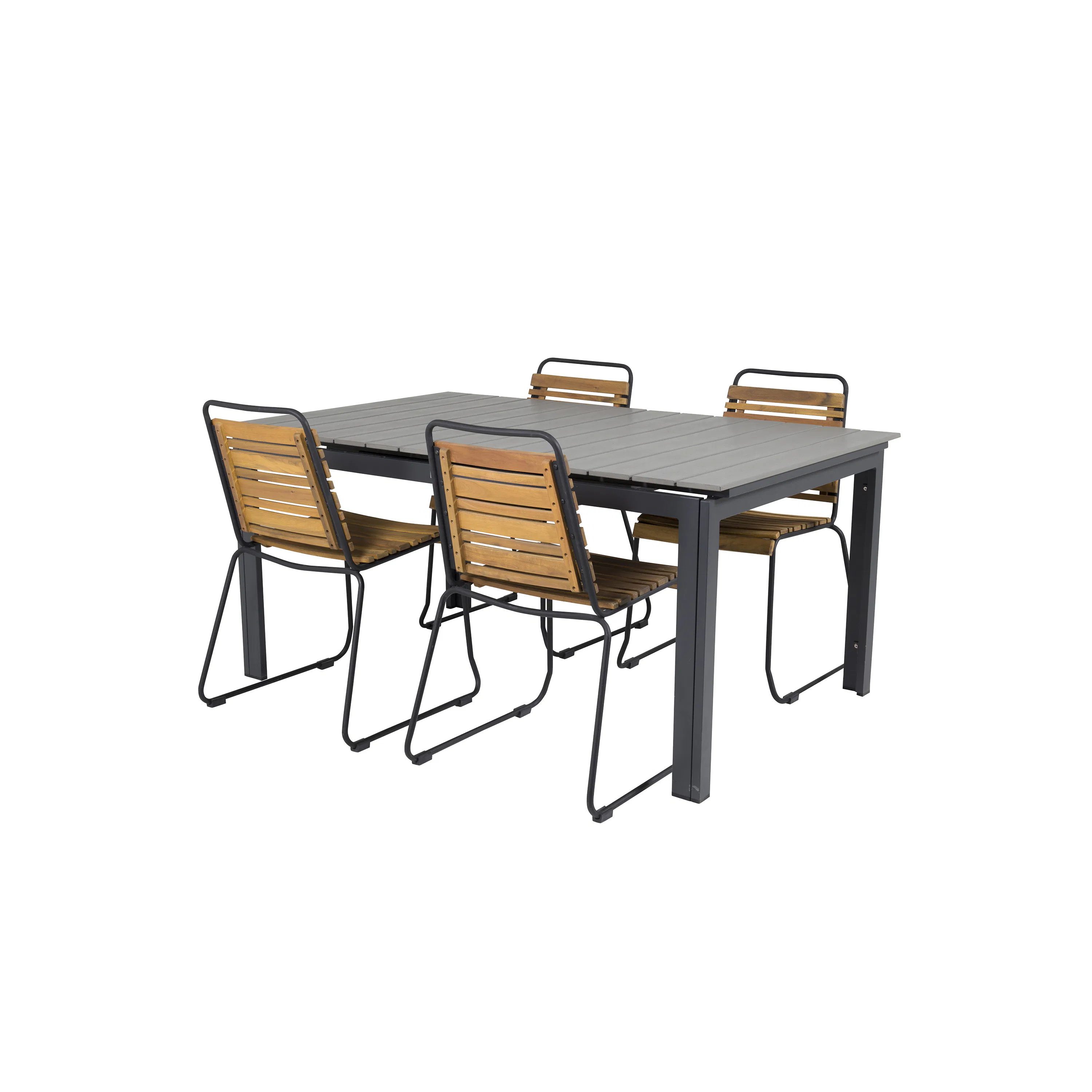 Matgrupp Venture Home Lova 160/240 med 4 Berfin Matstolar