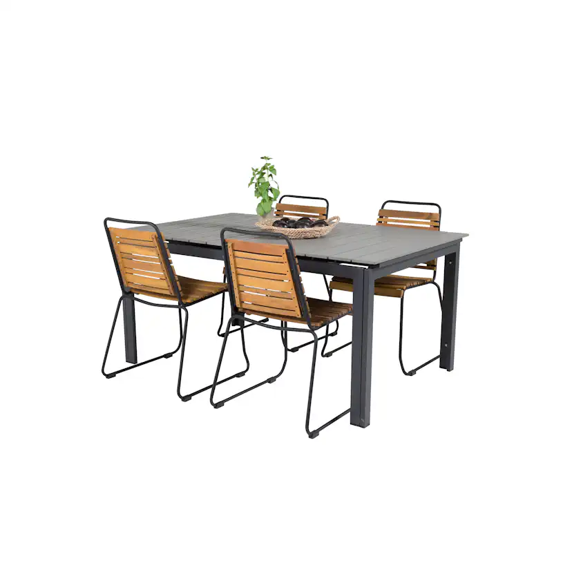 Matgrupp Venture Home Lova 160/240 med 4 Berfin Matstolar