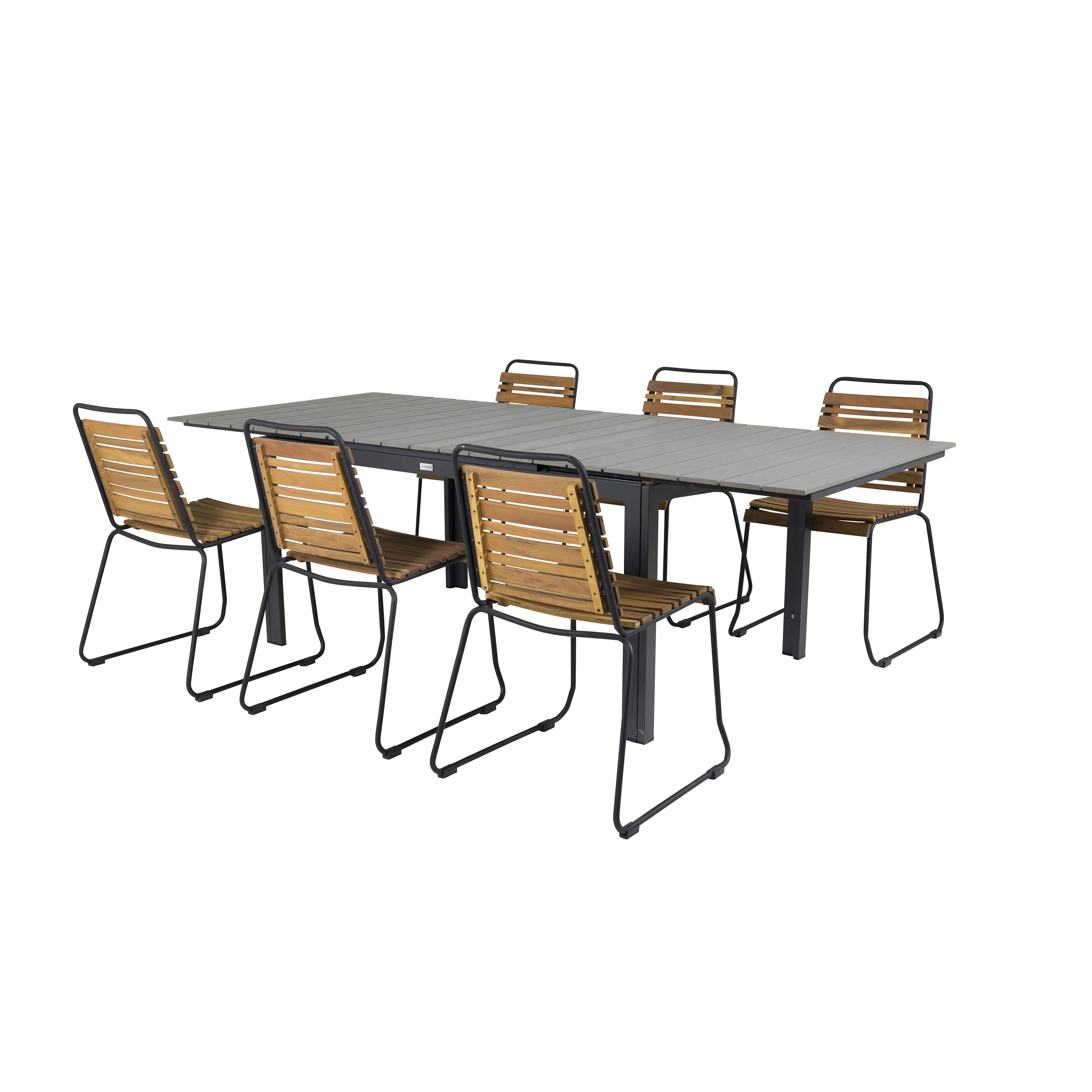 Matgrupp Venture Home Lova 160/240 med 6 Berfin Matstolar