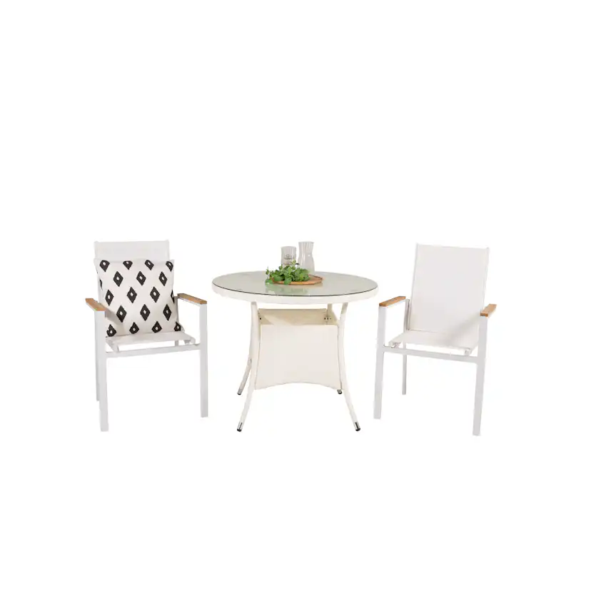 Matgrupp Venture Home Virda Ø 90 med 2 Thea Matstolar