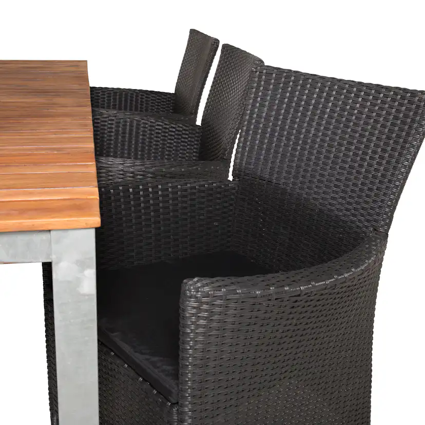 Matgrupp Utomhus Venture Home Zacharias 200 med 6 Kira Trädgårdsstolar