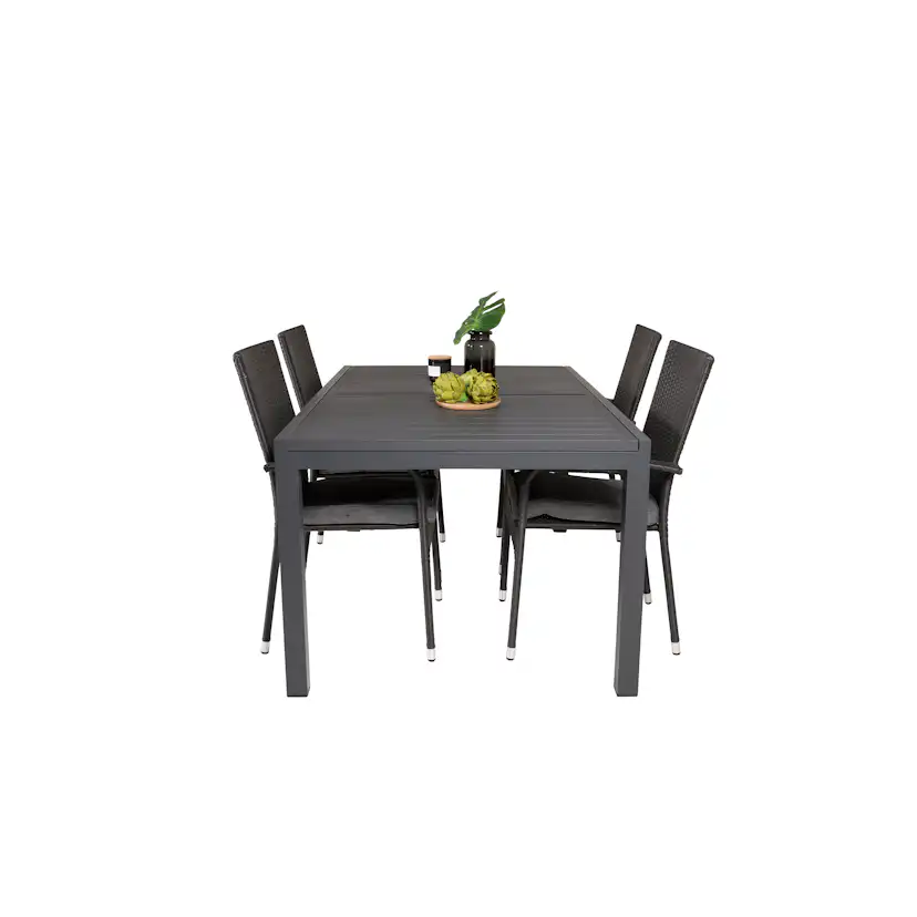 Matgrupp Venture Home Madrid 160/240 med 4 Asta Stolar