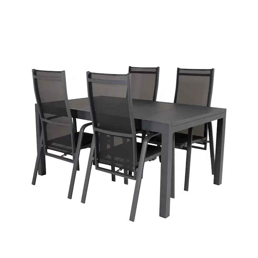 Matgrupp Venture Home Madrid 160/240 med 4 Copacabana Stolar