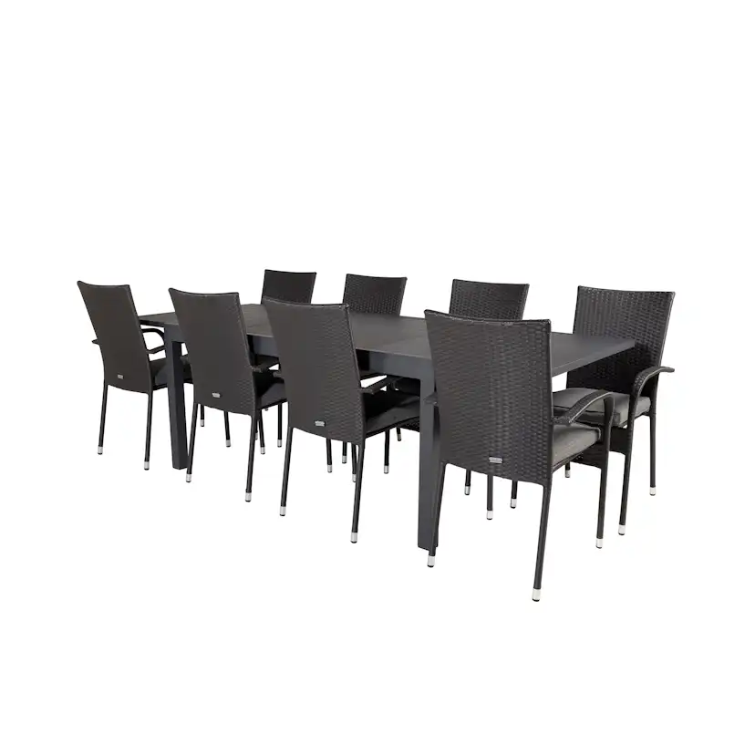 Matgrupp Venture Home Madrid 160/240 med 8 Asta Stolar