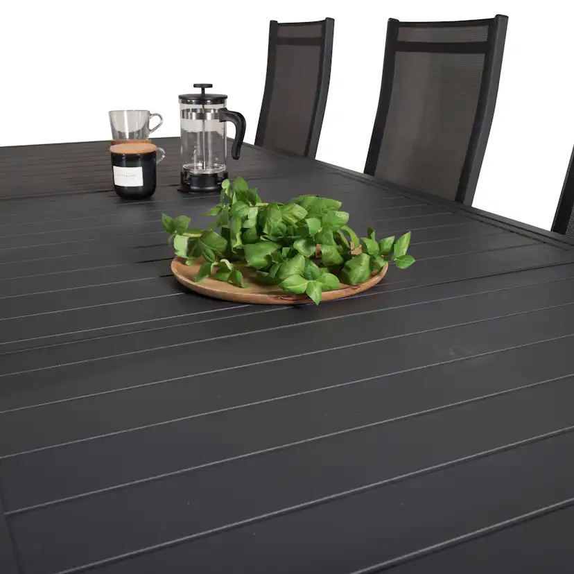 Matgrupp Venture Home Madrid 160/240 med 8 Copacabana Stolar