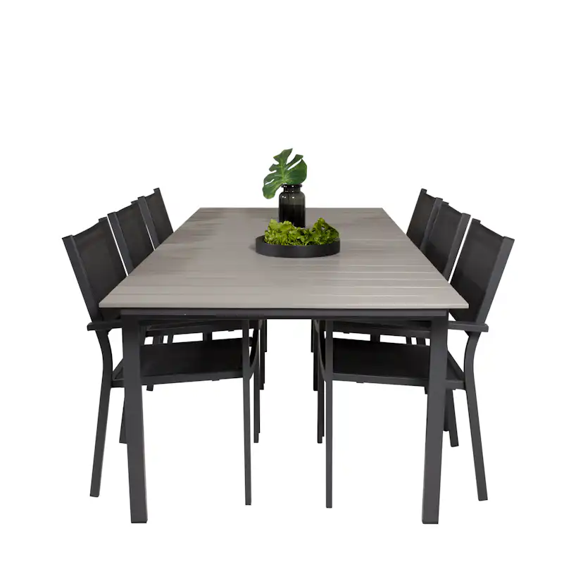 Matgrupp Venture Home Lova 224/324 med 6 Copacabana Karmstolar