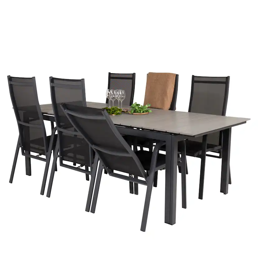 Matgrupp Venture Home Lova 224/324 med 6 Copacabana Stolar