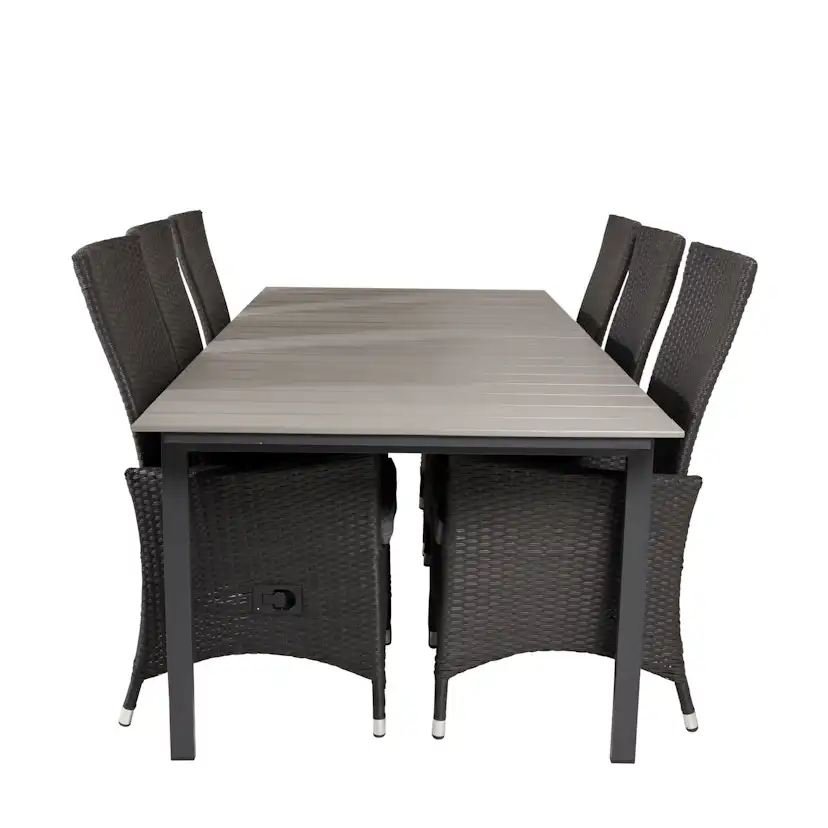 Matgrupp Venture Home Lova 224/324 med 6 Pishi Karmstolar