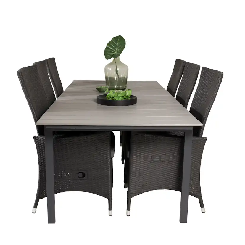 Matgrupp Venture Home Lova 224/324 med 6 Pishi Karmstolar