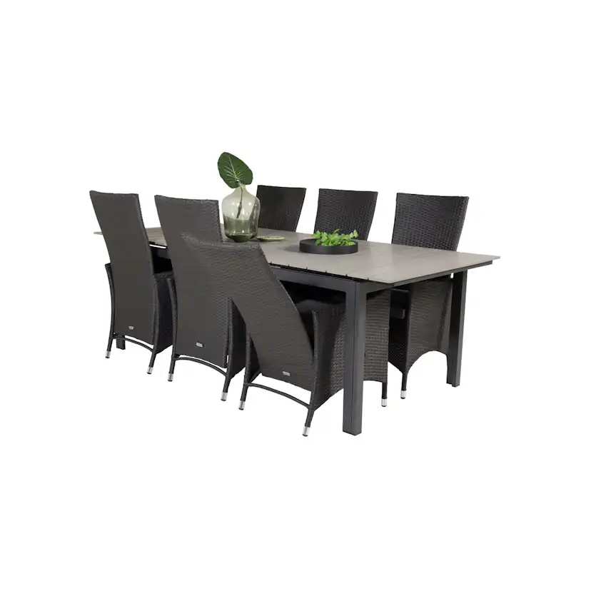 Matgrupp Venture Home Lova 224/324 med 6 Pishi Karmstolar