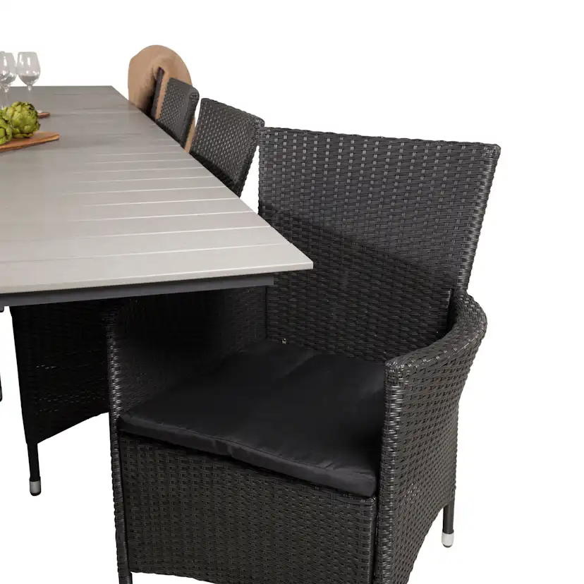 Matgrupp Venture Home Lova 224/324 med 10 Kira Karmstolar