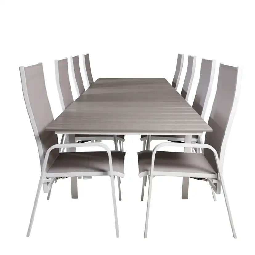 Matgrupp Venture Home Lova 224/324 med 8 Copacabana Stolar