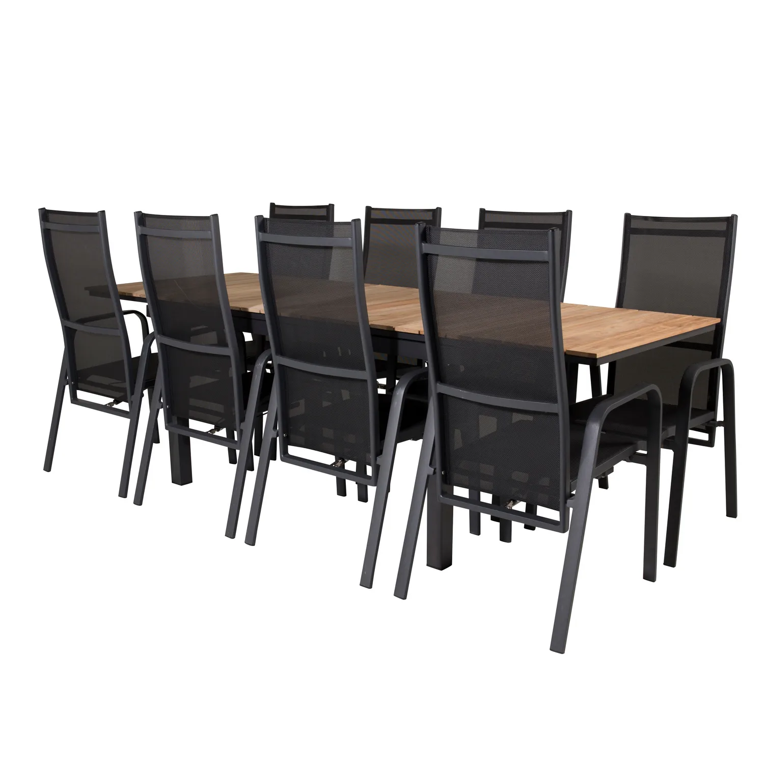 Matgrupp Utomhus Venture Home Meya 160/240 med 8 Copacabana Trädgårdsstolar