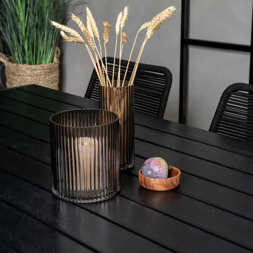 Matgrupp Utomhus Venture Home Bront 205/90 med 6 Leon KarmTrädgårdsstolar