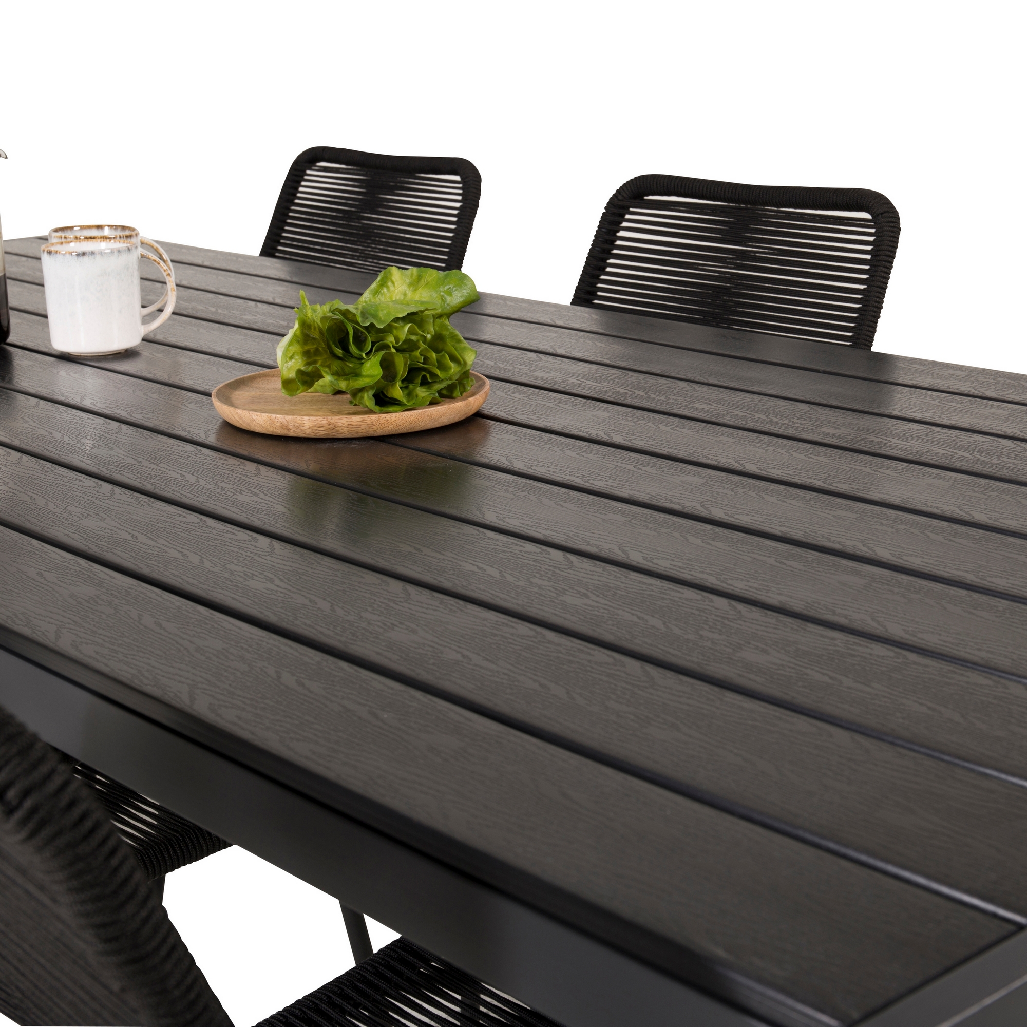 Matgrupp Utomhus Venture Home Bront 205/90 med 6 Leon KarmTrädgårdsstolar