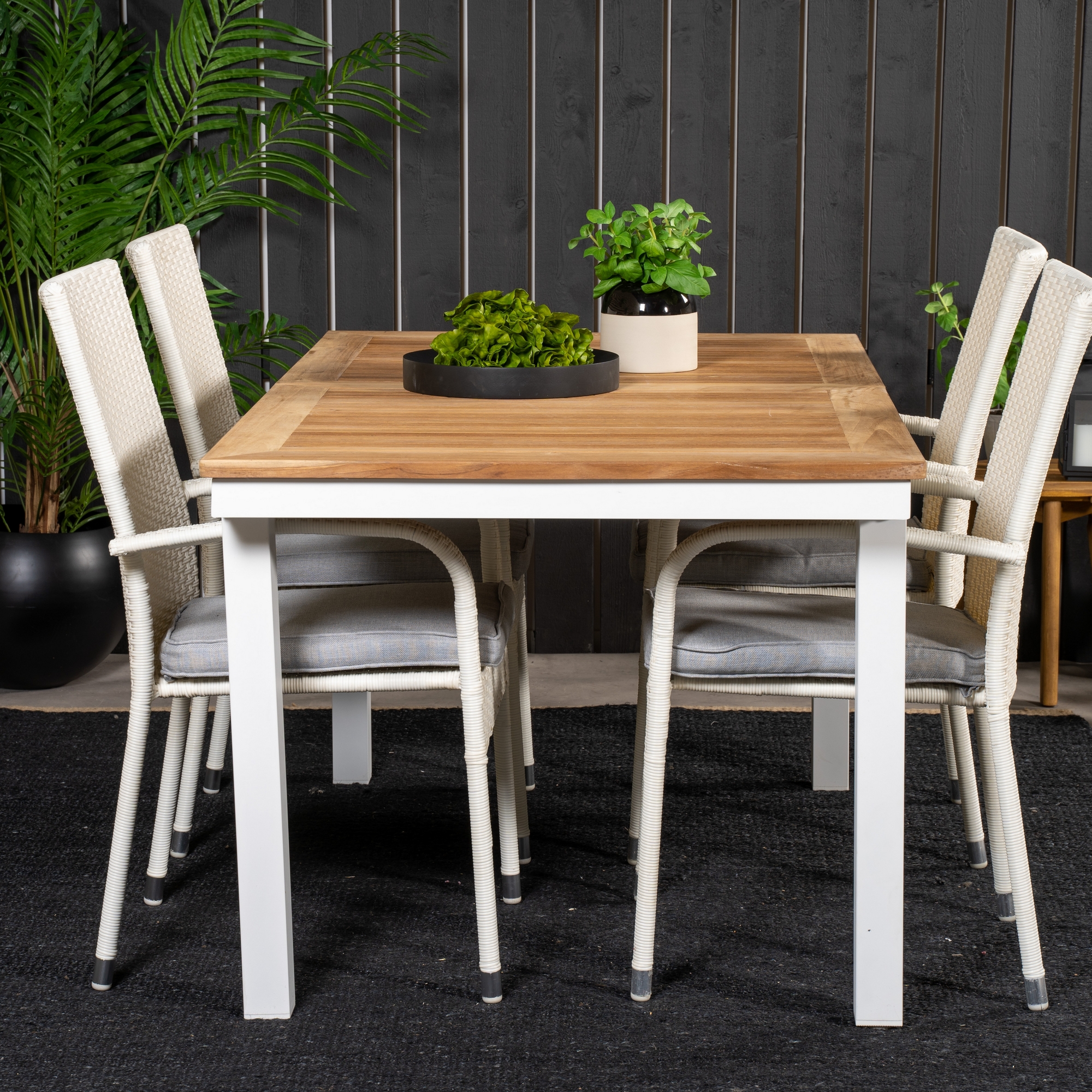 Matgrupp Venture Home Perla 160/240 med 4 Asta Stolar