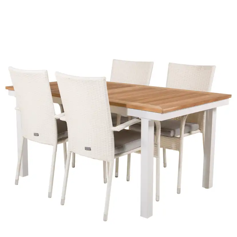 Matgrupp Venture Home Perla 160/240 med 4 Asta Stolar