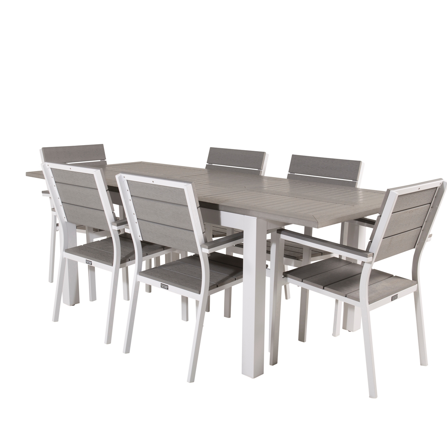 Matgrupp Venture Home Aleyna 152/210 med 6 Lova Matstolar