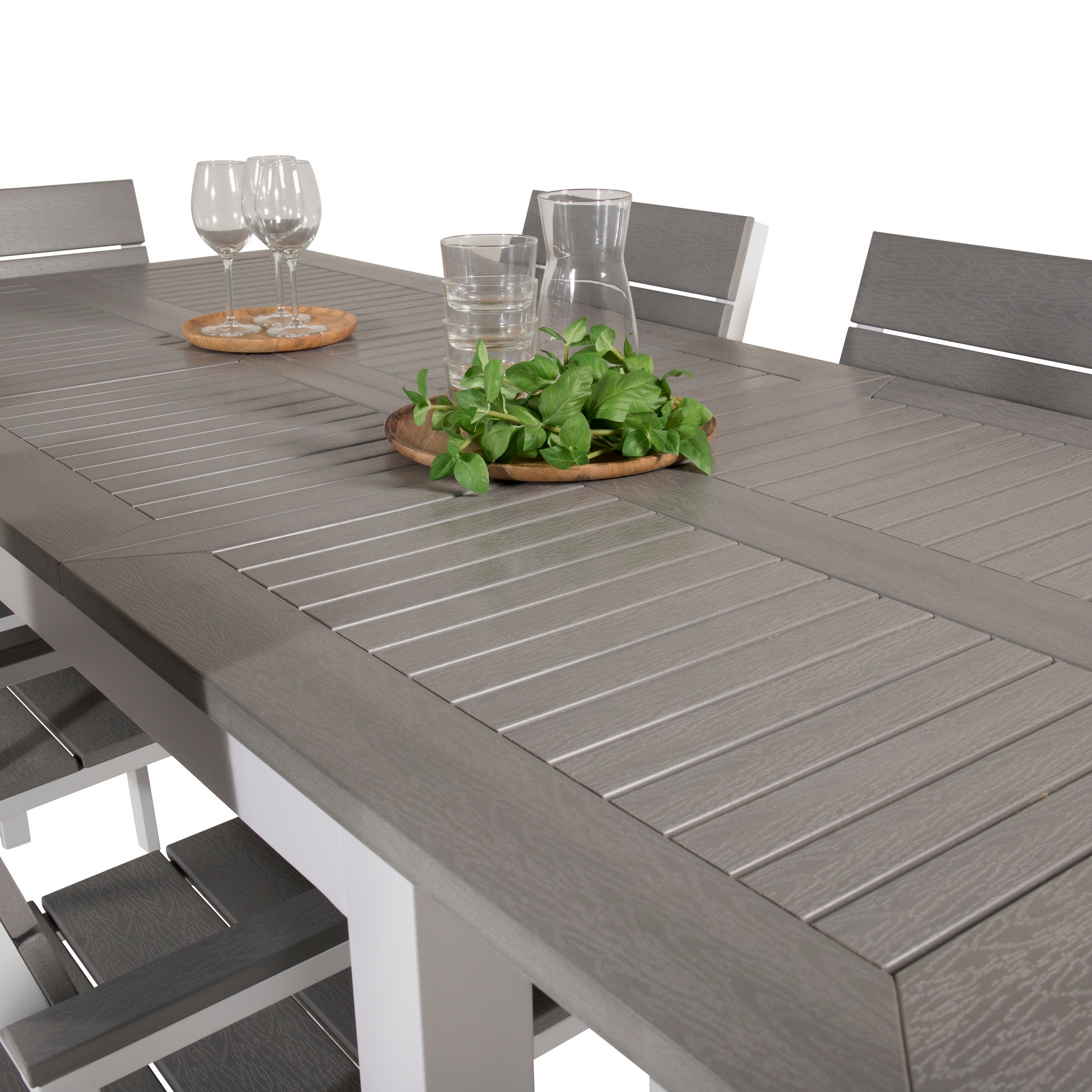 Matgrupp Venture Home Aleyna 152/210 med 6 Lova Matstolar