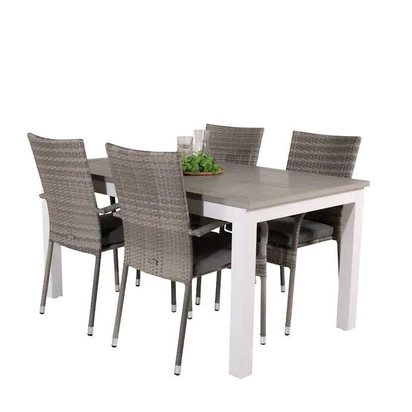 Matgrupp Venture Home Aleyna 152/210 med 4 Asta Stolar