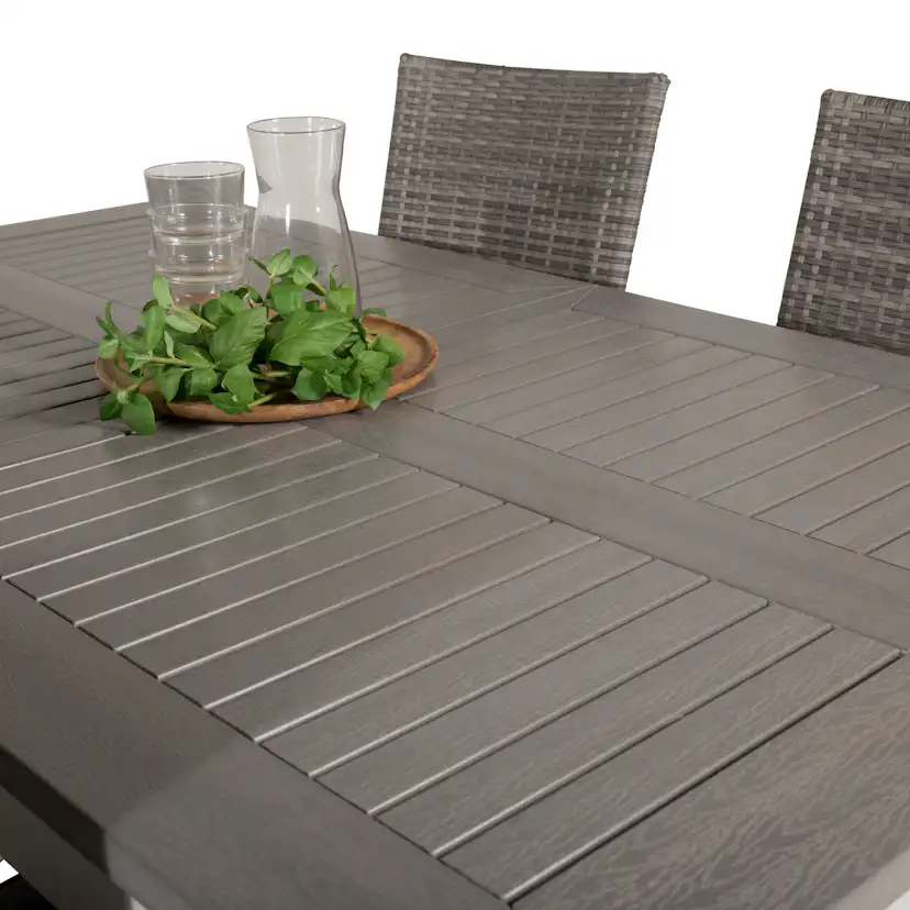 Matgrupp Venture Home Aleyna 152/210 med 4 Asta Stolar