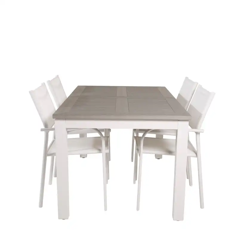 Matgrupp Venture Home Aleyna 152/210 med 4 Siri Karmstolar