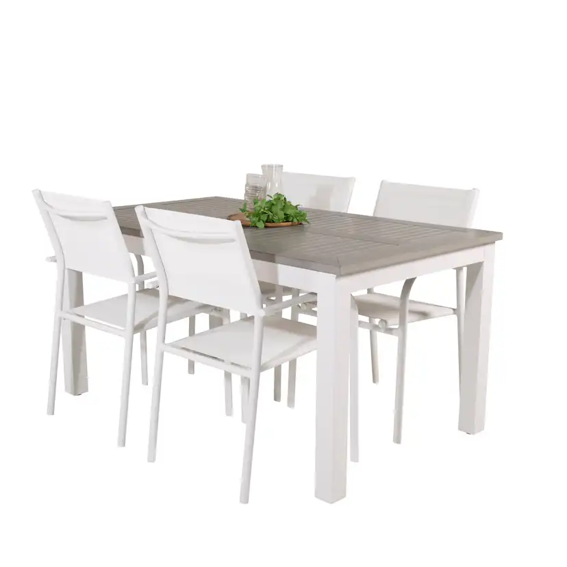 Matgrupp Venture Home Aleyna 152/210 med 4 Siri Karmstolar