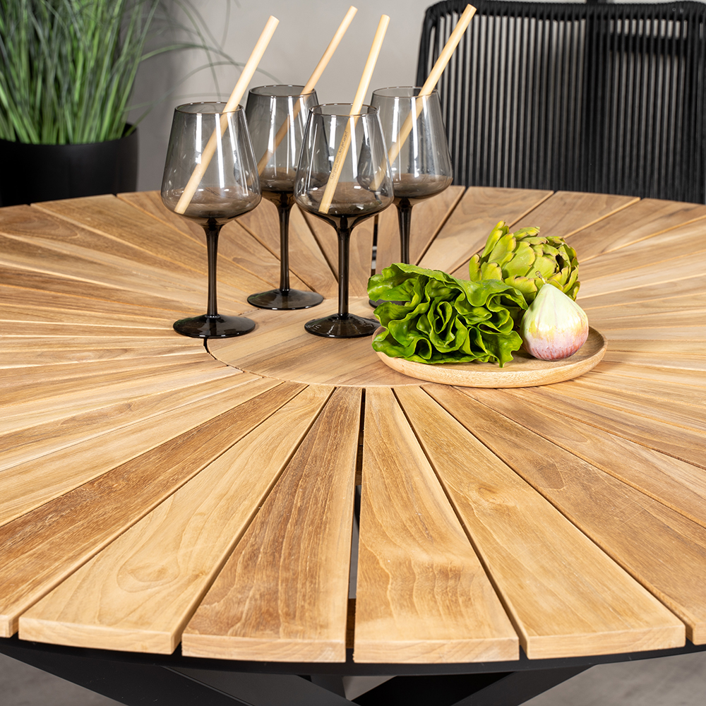 Matgrupp Utomhus Venture Home Mexico med 6 Bois Trädgårdsstolar