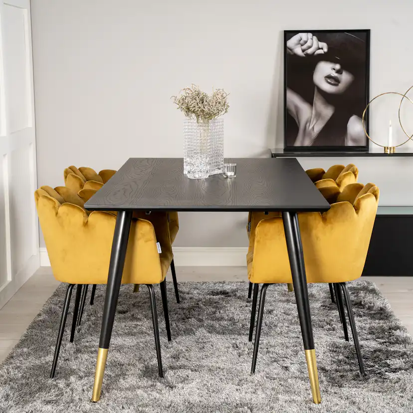 Matgrupp furniture/fashion Disa med 4 Limhamn Rektangulär Stolar
