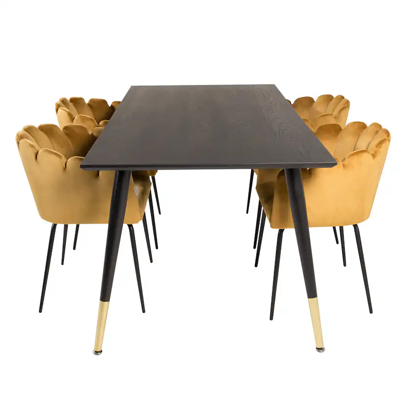 Matgrupp furniture/fashion Disa med 4 Limhamn Rektangulär Stolar