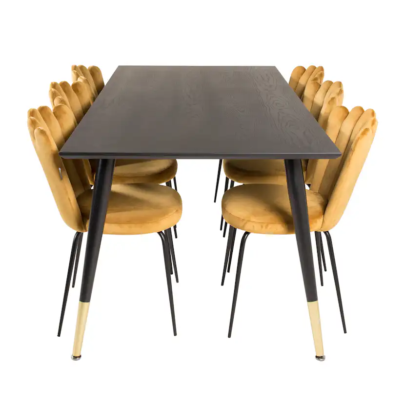 Matgrupp furniture/fashion Disa med 6 Limhamn Light Stolar