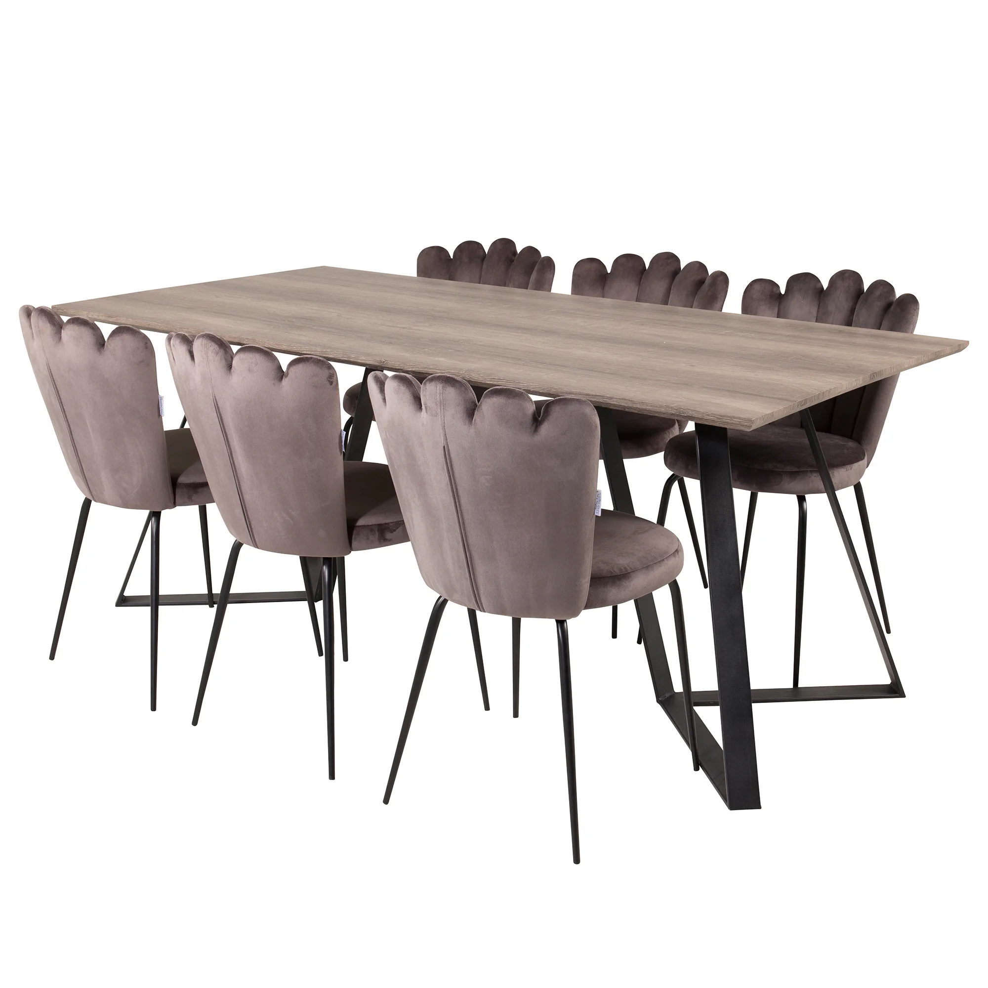 Matgrupp furniture/fashion Madde med 6 Limhamn Light Stolar